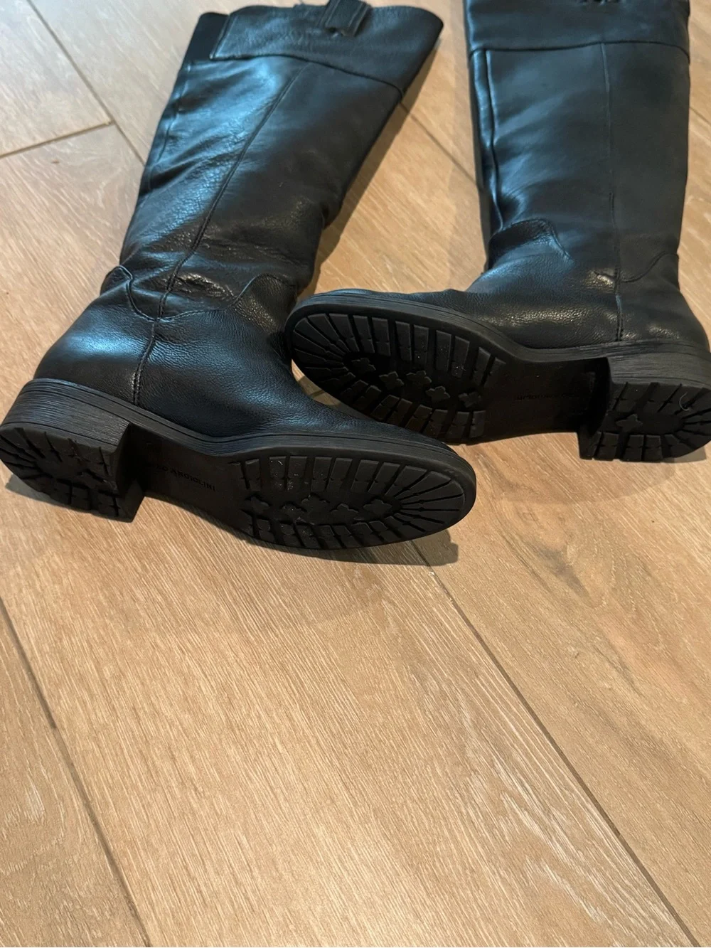 Enzo Angiolini Black Over-the-Knee Leather Boots